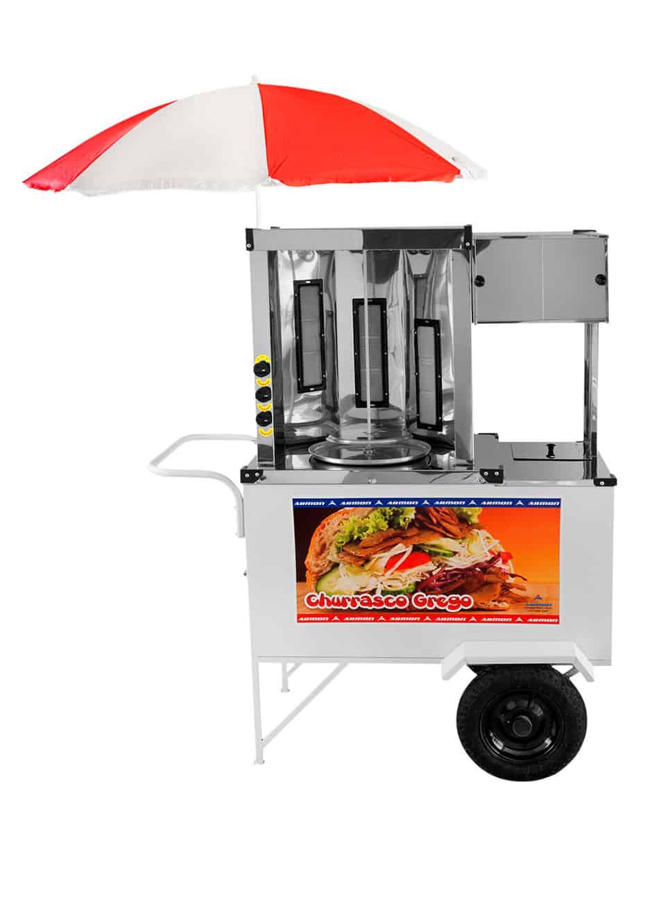 CARRINHO ARMON DE CHURRASCO GREGO STREET FOOD LUXO - CCG1-016