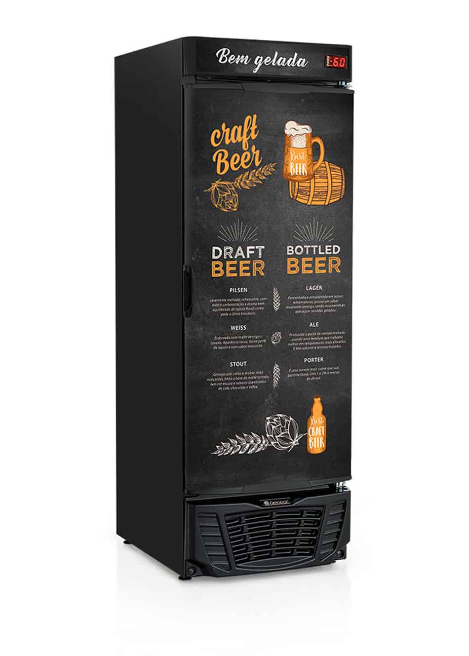  CERVEJEIRA GELOPAR 570 LITROS CONTROLADOR DIGITAL PORTA ADESIVADA - GRBA-570CB