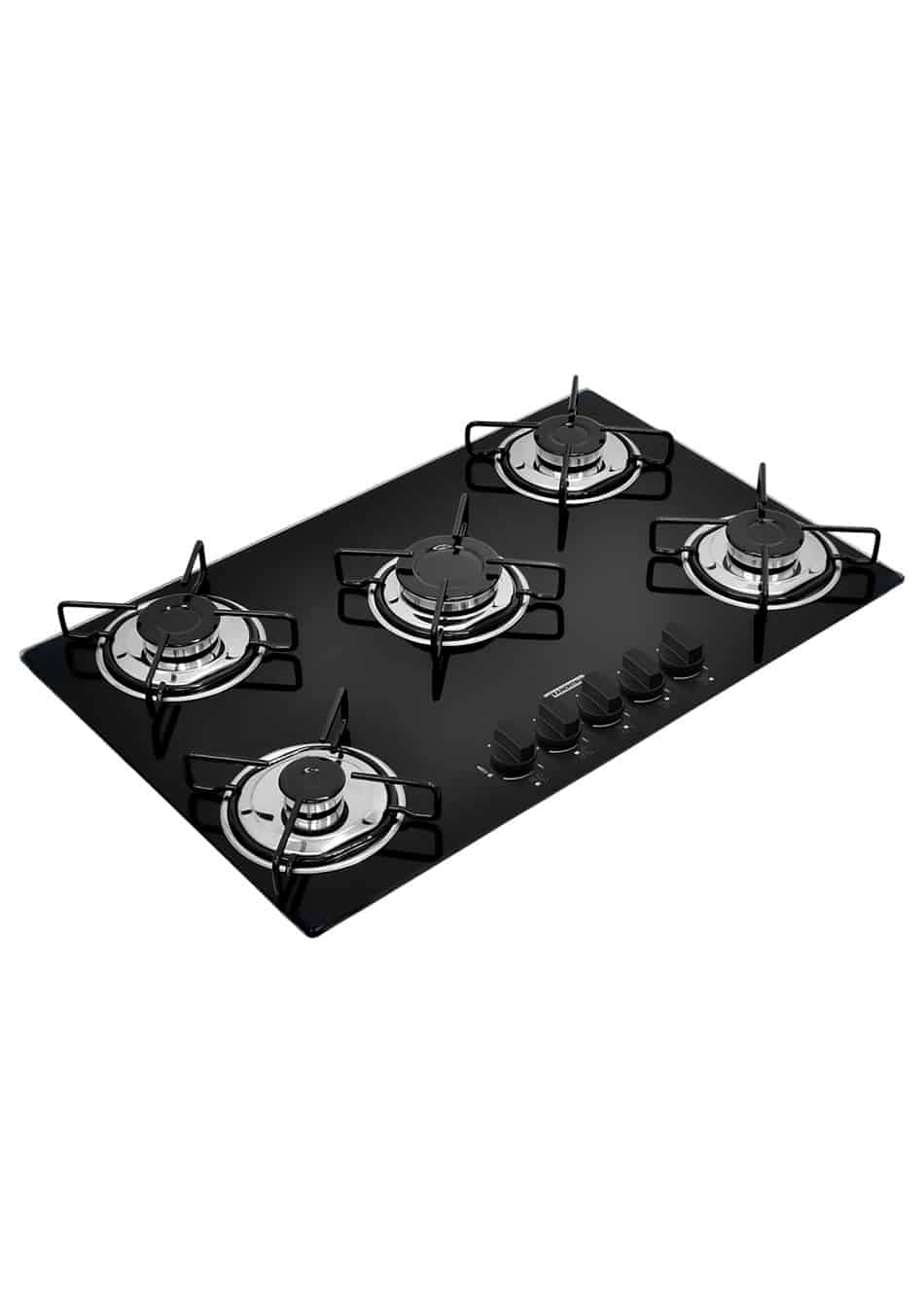 COOKTOP A GÁS TRAMONTINA EM VIDRO TEMPERADO COM ACENDIMENTO AUTOMÁTICO 5 QUEIMADORES #CS